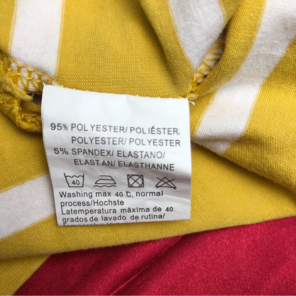 Feager Short Sleeve Stripe Knit Shift Dress - Picture 7 of 7